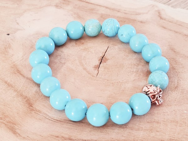 Bracelet turquoise anti douleur homme